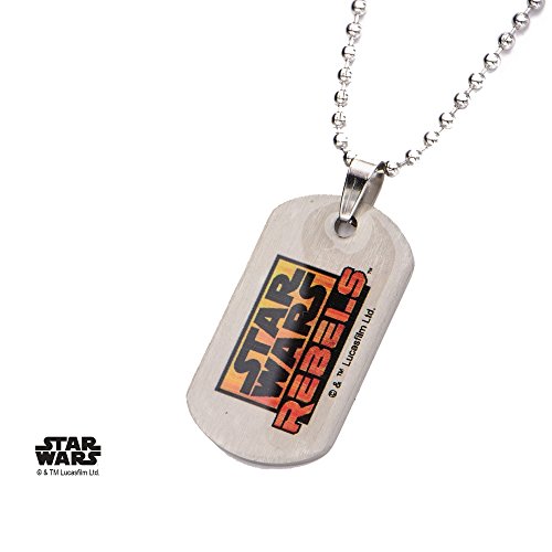 Star Wars Rebels Inquisidor Niños Dog Tag Colgante con Cadena