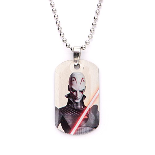 Star Wars Rebels Inquisidor Niños Dog Tag Colgante con Cadena