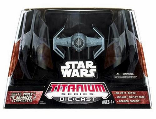 Star Wars Titanium Series Darth Vaders Tie Advanced Starfighter