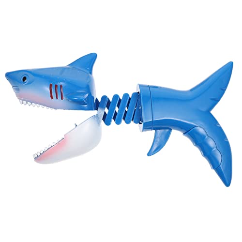 STOBOK Hungry Shark Grabber Toys Tiburón Grabadores Mini Animales Marinos Figura Playset Claw Chompper Juguete Juguete Tiburón Mordida Juego para Niños Azul