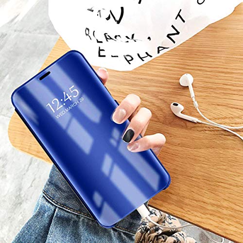 Suhctup - Funda para Huawei Mate 20 Lite (Efecto Espejo, con función Atril, Incluye Funda), Color Plateado