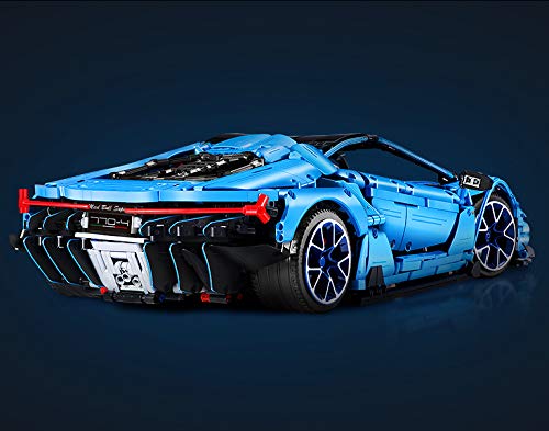 Supercoche Italiano Azul de 12 Cilindros 3842 Piezas (Compatible con Lego Technic) Moc Desinger Thijs de Boer C61041 CaDA Master C61041W