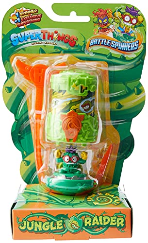 SUPERTHINGS Battle Spinner – Jungle Raider. 1 Spinner y 1 SuperThing exclusivo