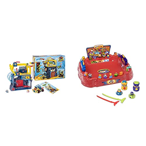 SUPERTHINGS RIVALS OF KABOOM- Figuras coleccionables (Magic Box Toys PSTSP112IN40) + Battle Arena – Estadio de Combate. Contiene 1 Arena, 2 Battle Spinners y 2 exclusivos