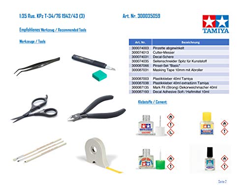 Tamiya - Maqueta de Tanque Escala 1:35 [Importado de Alemania]