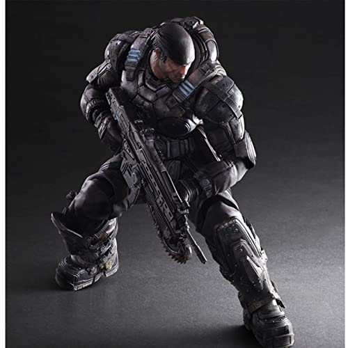 TANGMUER KO Versión Juego Gears of War: Play Arts Marcus Fenix Figura de acción Modelo de Estatua JIGFLY