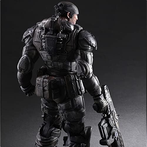 TANGMUER KO Versión Juego Gears of War: Play Arts Marcus Fenix Figura de acción Modelo de Estatua JIGFLY