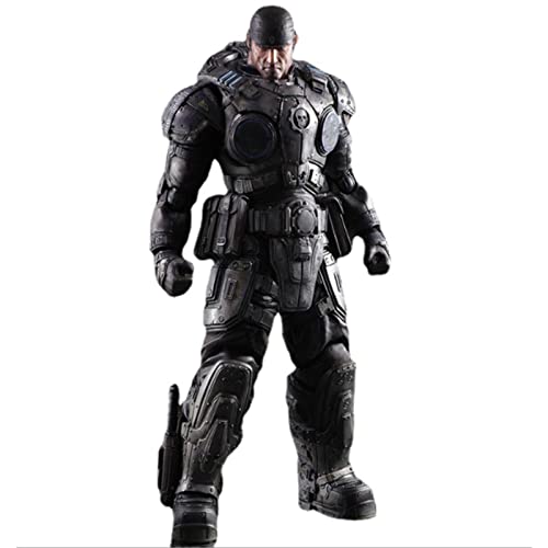 TANGMUER KO Versión Juego Gears of War: Play Arts Marcus Fenix Figura de acción Modelo de Estatua JIGFLY