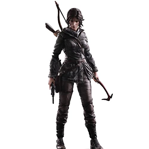 TANGMUER KO Versión Tomb Raider Games Carácter Play Arts Lara Croft Figura de acción Modelo de Estatua JIGFLY