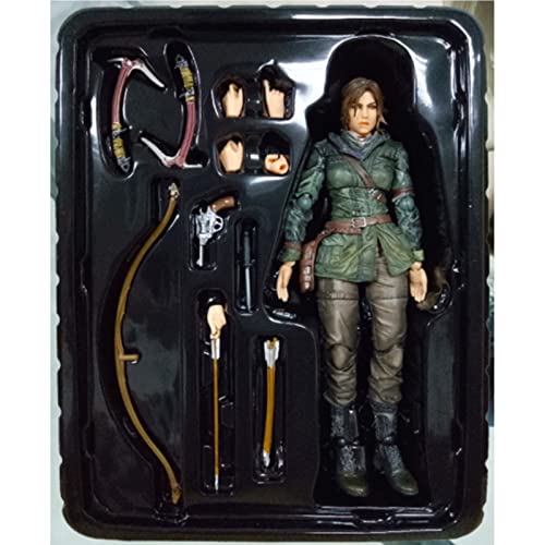 TANGMUER KO Versión Tomb Raider Games Carácter Play Arts Lara Croft Figura de acción Modelo de Estatua JIGFLY