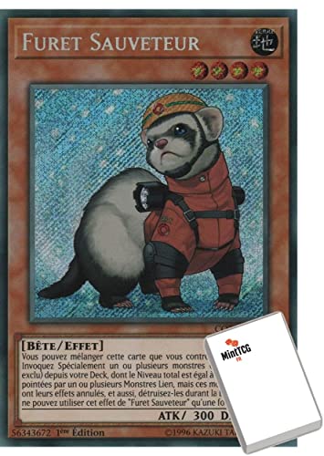 Tarjeta YU-Gi-Oh! Furet Sauveteur COTD-FR029 Código del Duelista Secret Rare Francés VF Nueve + 1 Contador de punto de vida MintTCG