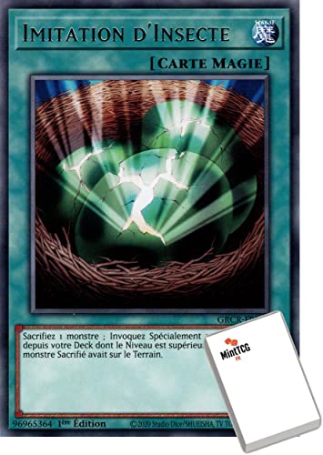 Tarjeta YU-Gi-Oh! Imitación de insecto GRCR-FR052 Les Grands Creadores Rare Francés VF Nuevo + 1 Contador de punto de vida MintTCG