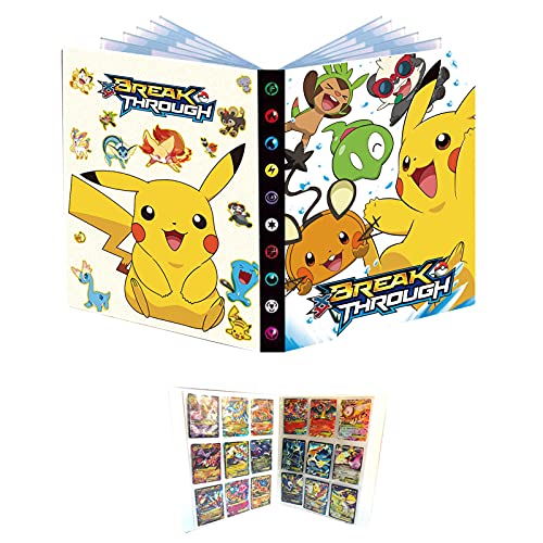 TBTBO 9 bolsillos Album Compatible con Cartas Pokémon, Cartas álbum cromos 2021 grande, Libro Cartas, 24 páginas que pueden contener 432 tarjetas - P