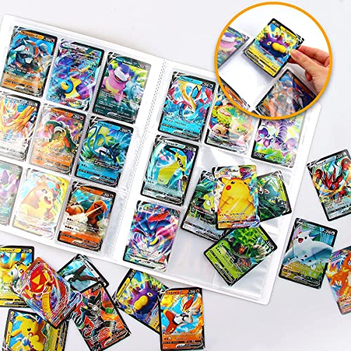 TBTBO 9 bolsillos Album Compatible con Cartas Pokémon, Cartas álbum cromos 2021 grande, Libro Cartas, 24 páginas que pueden contener 432 tarjetas - P