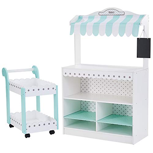 Teamson Kids - Mi Sueño Departamento de la panadería Soporte del Postre - Blanco / Menta TD-13003A