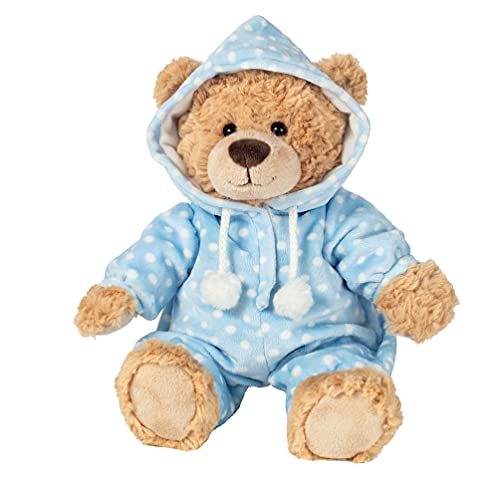 Teddy Hermann 91387 Oso de Peluche Oso en Pijama Azul 30 cm, Peluche