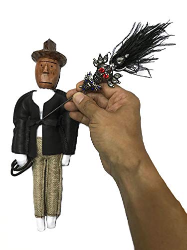 thecostumebase Indiana Jones Voodoo Doll + Juego de agujas PIN