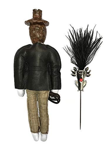 thecostumebase Indiana Jones Voodoo Doll + Juego de agujas PIN