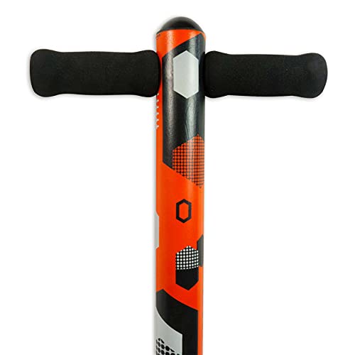 Think Gizmos Pogo Stick para niños - Saltadores para niños Modelo Aero Advantage - Juguetes niño 5 años a 10 años MAX 36 kg - Stick Jumper (Negro y Rojo)