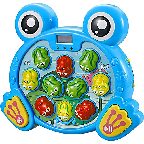 Think Gizmos TG702-B - Juego Interactivo de puñetazos de Ranas con 2 martillos Regalo Divertido para niños y niñas, Aprendizaje, Desarrollo Activo, Juego de Patadas Stem para niños pequeños