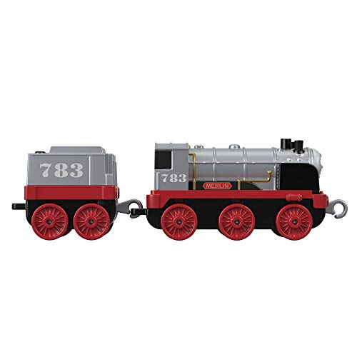 Thomas & Friends Thomas and Friends FXX26 Trackmaster Push Along Merlin The Invisible, Motor de Tren de Metal, Surtido, Multicolor