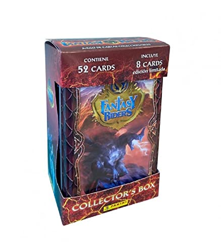 TIN BOX FANTASY RIDERS 3 LATA 52 con CARTAS “El resurgir de los Dragones”.