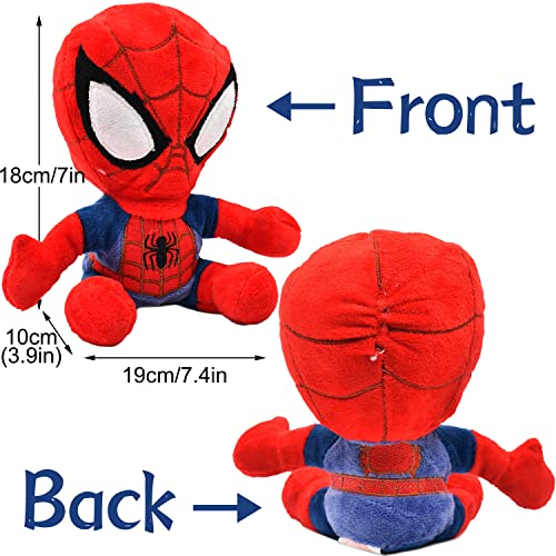 Tomicy Spiderman Peluche Spiderman-Marvel Decoración, Spiderman de 20 cm Felpa Figura