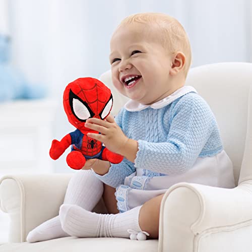 Tomicy Spiderman Peluche Spiderman-Marvel Decoración, Spiderman de 20 cm Felpa Figura