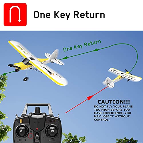 Top Race Avión Rc de 4 canales, juguete de avión con control remoto para adultos y niños, para hacer rools y bucles, fácil y listo para volar, gran regalo para adultos y niños TR-C385