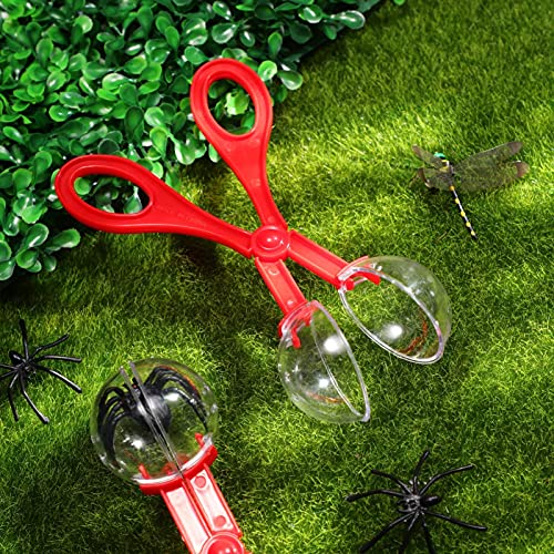 TOYANDONA Juego de Caza de Insectos para Niños 4 Piezas Juego de Insectos para Niños Y Niñas ( Rojo )