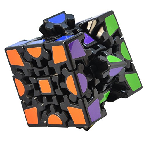 TOYESS Cubo Engranajes,3D Puzzle Gear Cube 3x3x3 Rompecabezas Cubo de Velocidad Regalo de Adulto para Niños,Negro