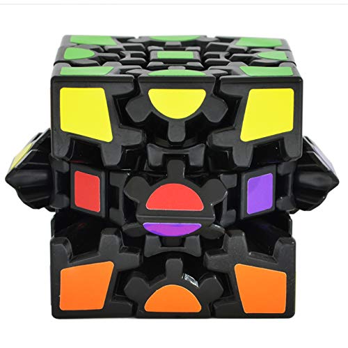 TOYESS Cubo Engranajes,3D Puzzle Gear Cube 3x3x3 Rompecabezas Cubo de Velocidad Regalo de Adulto para Niños,Negro