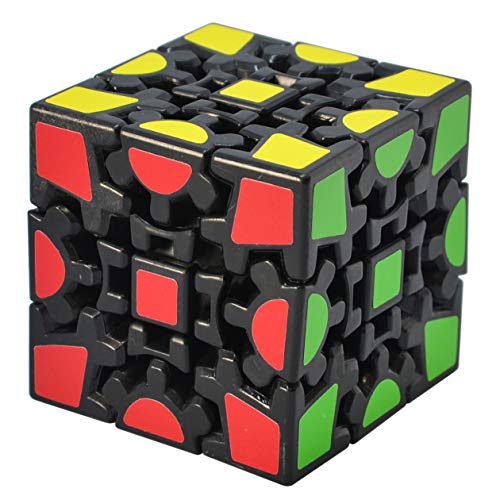 TOYESS Cubo Engranajes,3D Puzzle Gear Cube 3x3x3 Rompecabezas Cubo de Velocidad Regalo de Adulto para Niños,Negro