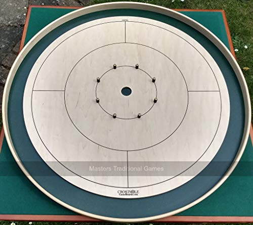 Tracey Tour Championship Crokinole Board (Masters Green Ditch and Hole with 26 disks)