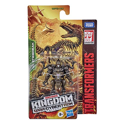 Transformers Toys Generations War for Cybertron: Kingdom Core Class WFC-K3 Vertebreak Figura de acción – Niños de 8 años en adelante, 3.5 Pulgadas