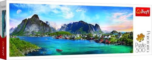 Trefl-Lofote, 500 Piezas, Panorama, Adultos y niños a Partir de 10 años Puzzle, Color archipiélago lofoten, Noruega