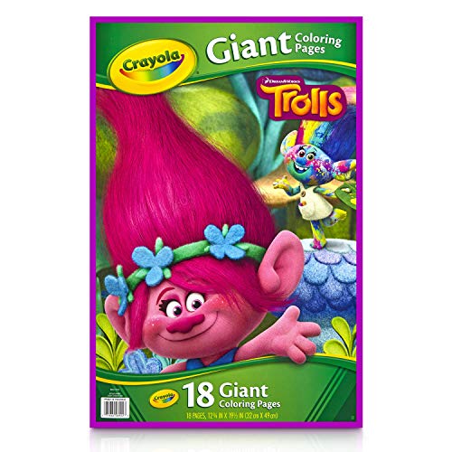 TROLLS Crayola Páginas giggantes para Colorear