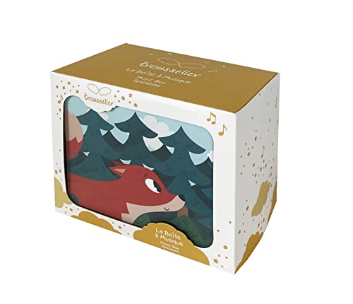 Trousselier - Music Box Fox in Forest, S50402, Verde