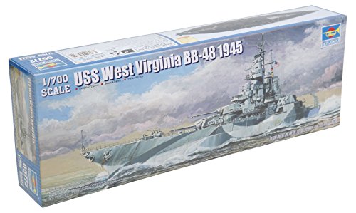 Trumpeter 05772 - Modelo Kit Vigina USS West BB-48 1945 , color/modelo surtido