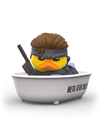 TUBBZ Pato de baño Coleccionable - Figura Gear Solid - Figura Solid Snake, Figura Coleccionable Gear Solid - Producto con Licencia Oficial