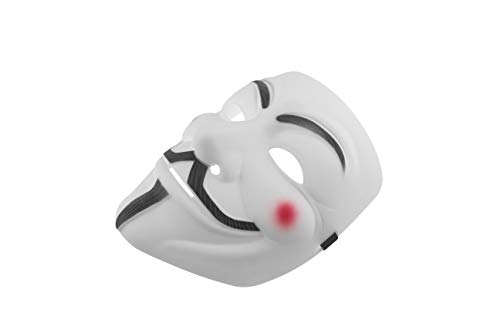 Udekit Hacker Máscara V para Vendetta Máscara Anónimo para Disfraz De Halloween Cosplay Accesorios Fiesta Props (4Piezas/Set)