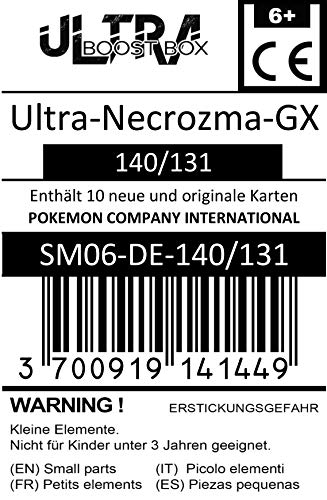 Ultra-Necrozma-GX 140/131 ARC en Ciel Secrète - #myboost X Sonne & Mond 6 Grauen Der Lichtfinsternis - Coffret de 10 Cartes Pokémon Allemandes