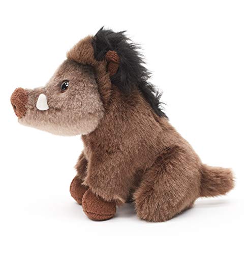 Uni-Toys - Jabalí – 19 cm (Longitud) – Jabalí, Animal del Bosque – Peluche HW-79042 marrón.