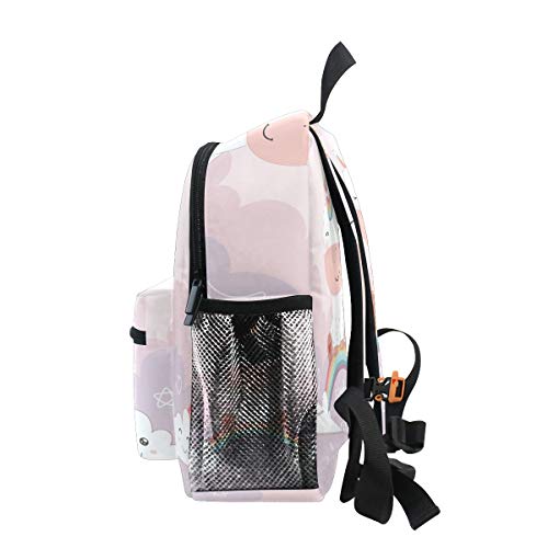 Unicornio Rosa Arcoiris Mochila para Preescolar Toddler Kids Estudiante Mochilas para Infantiles 2-7 Años Niñas Niños