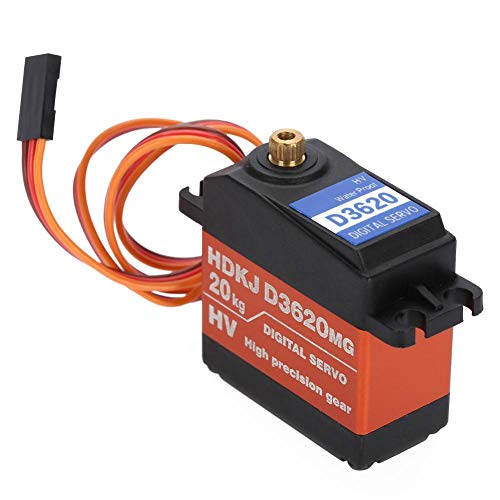 V GEBY RC Servo, RC Airplane Boat Car 20kg Impermeable High Torque 180 ° Metal Gear Digital Servo