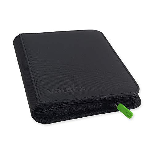 Vault X Carpeta Exo-Tec Premium Zip - Álbum de 4 Bolsillos para Cartas Coleccionables - 160 Bolsillos de Inserción Lateral con una Cremallera TCG