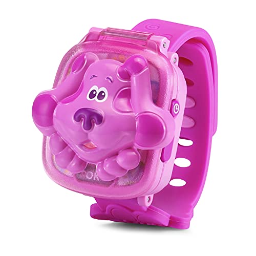 VTech-123-611767 VTech-¡Las Pistas de Blue y tú Reloj de aprendizaje, juguete educativo para niños +3 años, voces originales de la serie, color rosa, versión ESP (3480-611767)