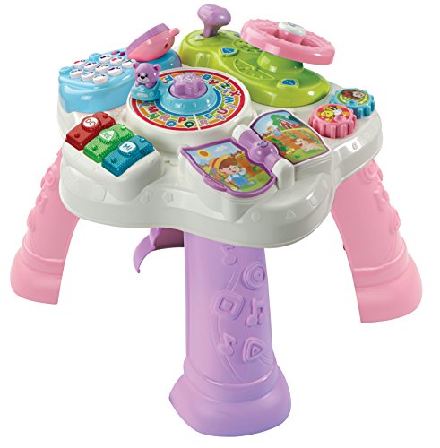 VTech 181565 Ma Table Actividad Bilingüe, Color Rosa