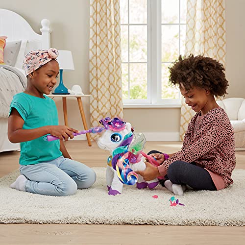 VTech Skyla Maquillaje mágico, Unicornio de Peluche Interactivo, Juguete para niños +5 años, versión ESP (3480-547122), Color