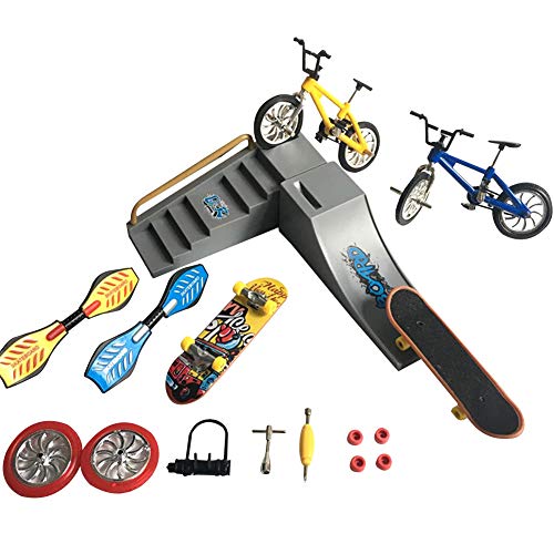 Wavel Mini juego de monopatín de dedo, bicicletas de juguete, juego de juguete de dedo, para niños y adultos, juego de juguete de descompresión